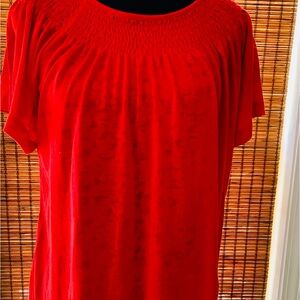 Disne Gilmzn DG2 Red Women's Top w Stretch
